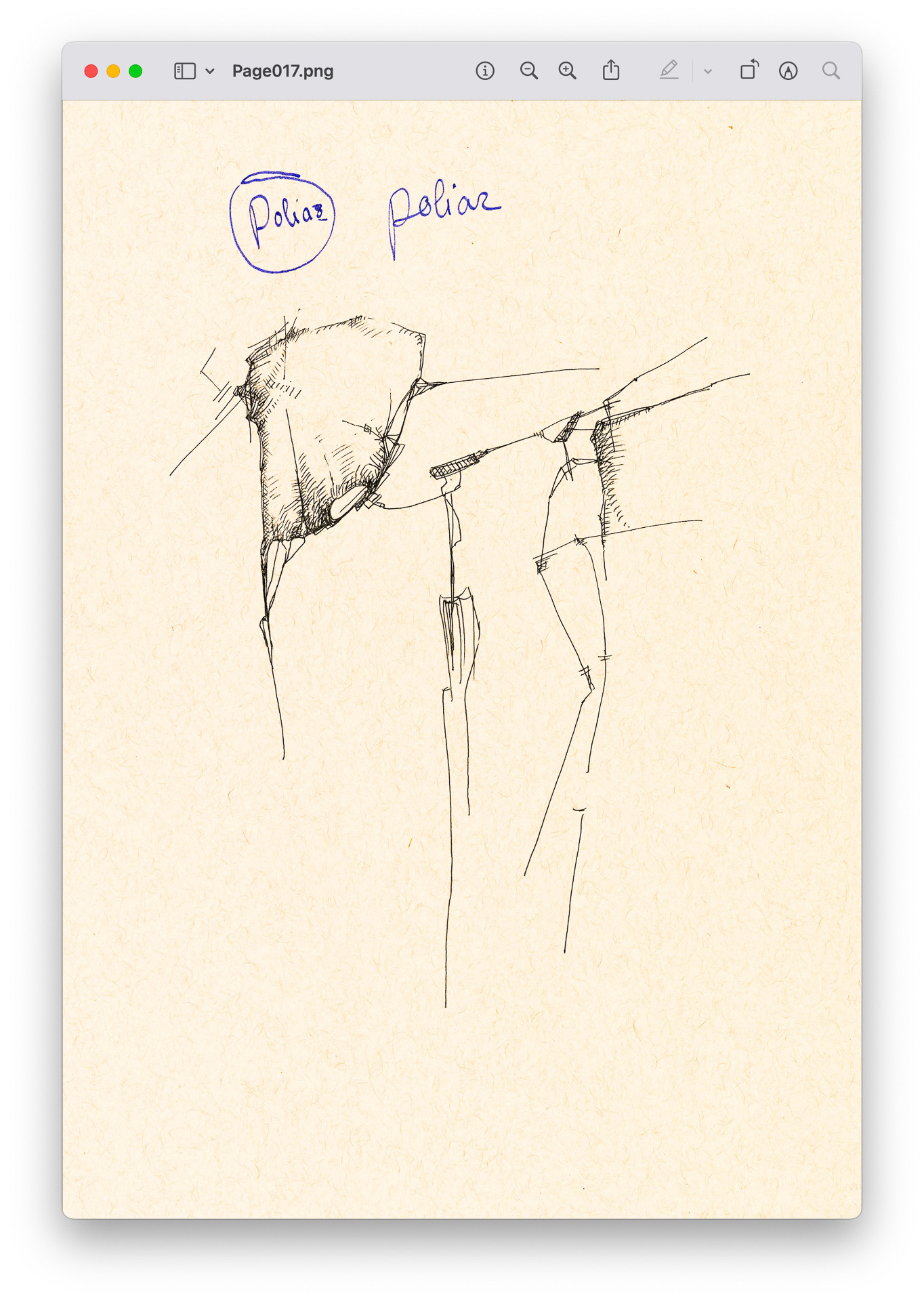 drawings made with simple lines