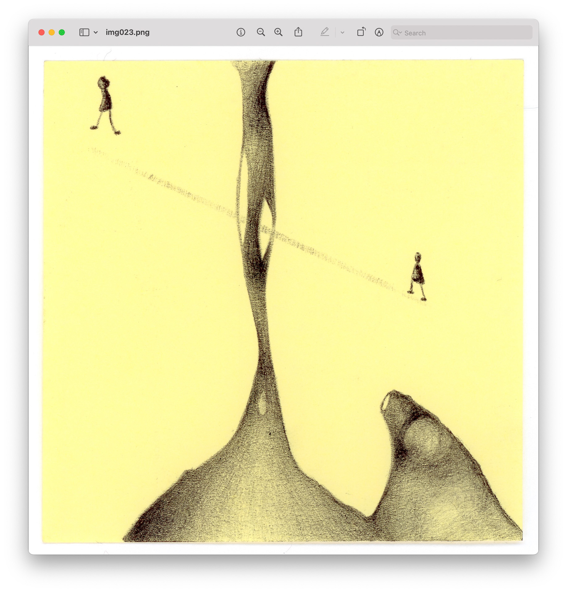 drawings made with simple lines